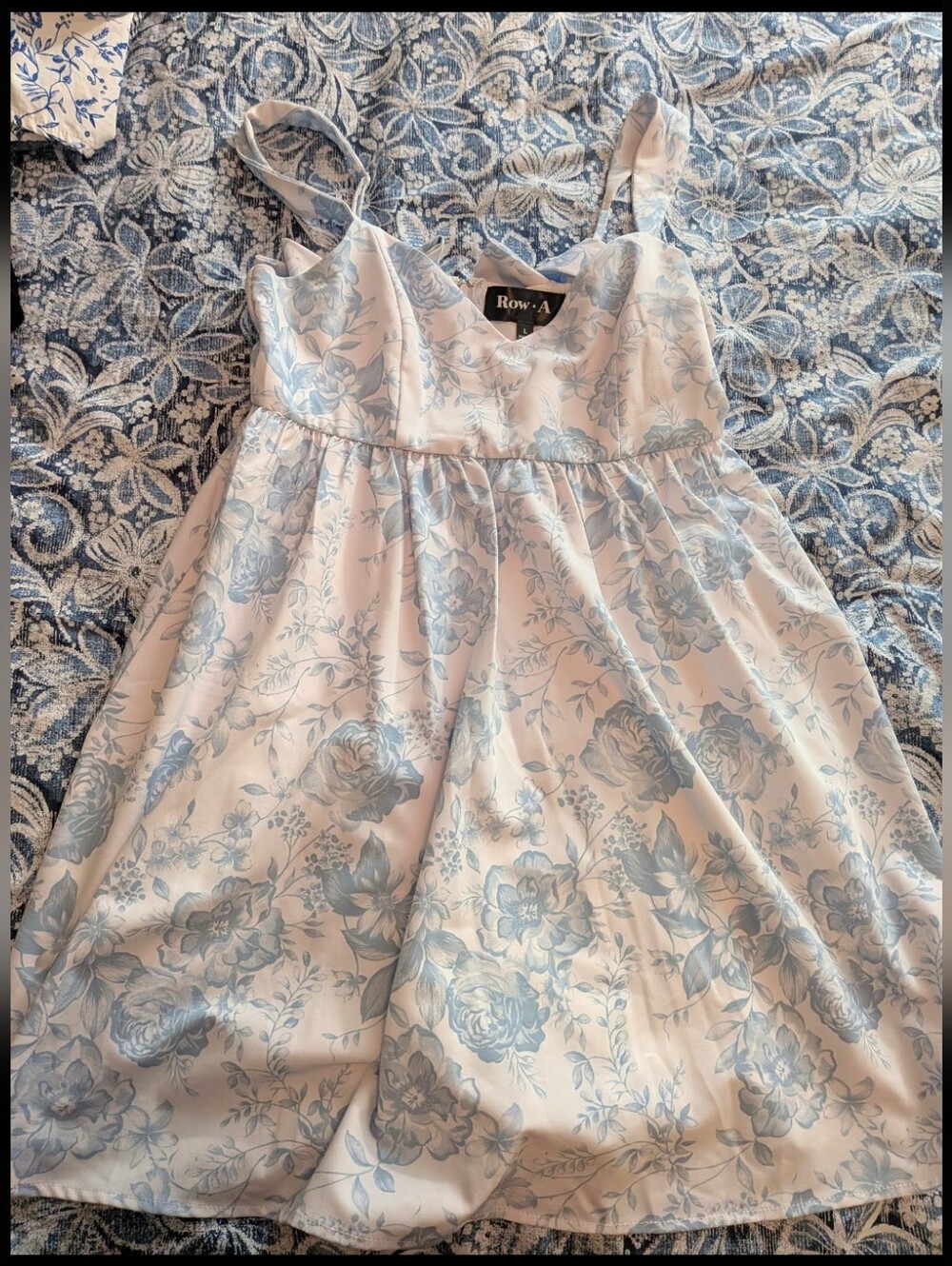 Row A Babydoll Floral Mini Dress